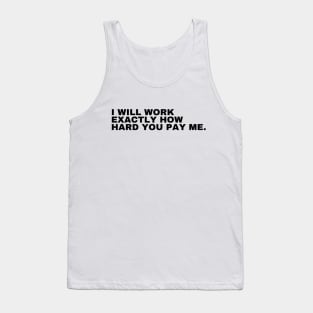 Antiwork Protest Design Tank Top